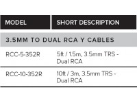 Roland RCC-10-352R Cabo RCA Duplo/Mini-jack stereo 3m
